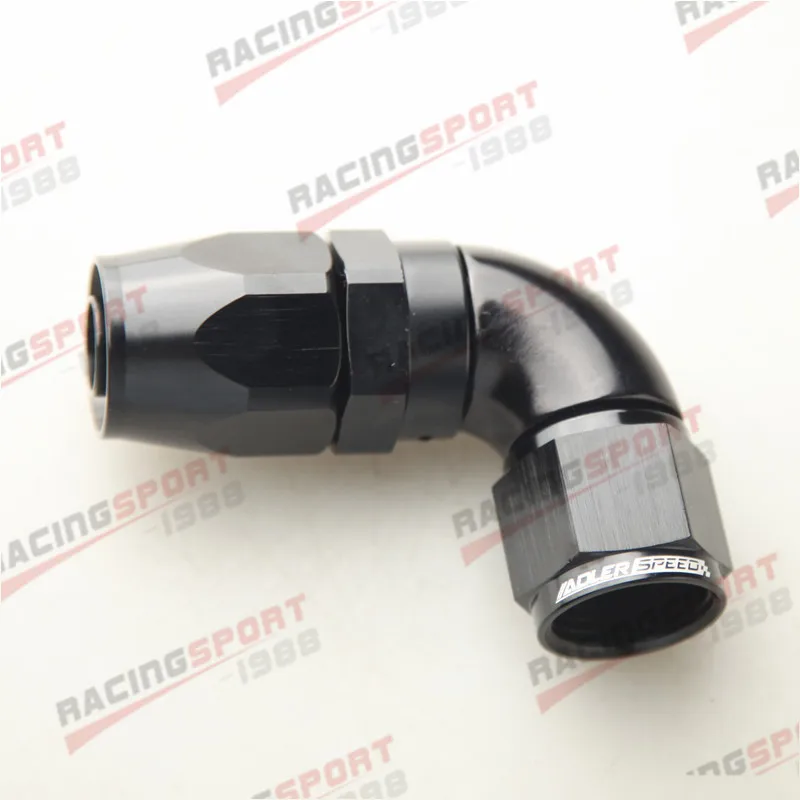 

ADLERSPEED AN4 AN6 AN8 AN10 AN12 45 градусов, 90 градусов, поворотный адаптер для конца шланга, алюминий, черный/красно-синий