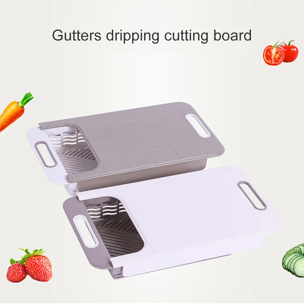 Утолщенная многофункциональная кухонная разделочная доска для хранения