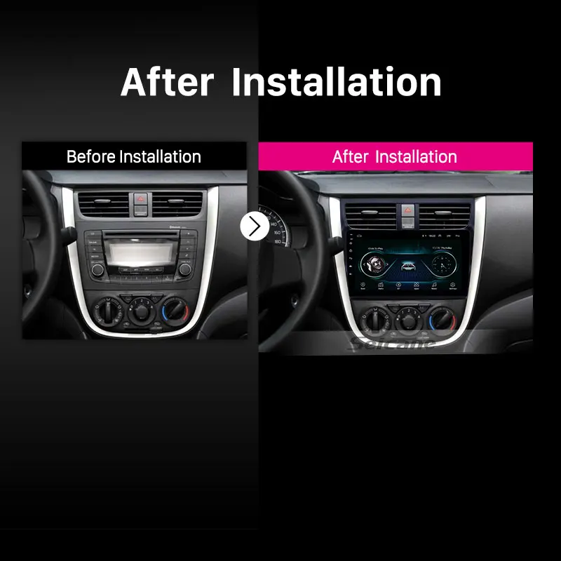 Seicane для- Suzuki Celerio Android 8,1 HD сенсорный экран 9 дюймов головное устройство Автомобильный gps радио с поддержкой AUX OBD2 SWC Carplay