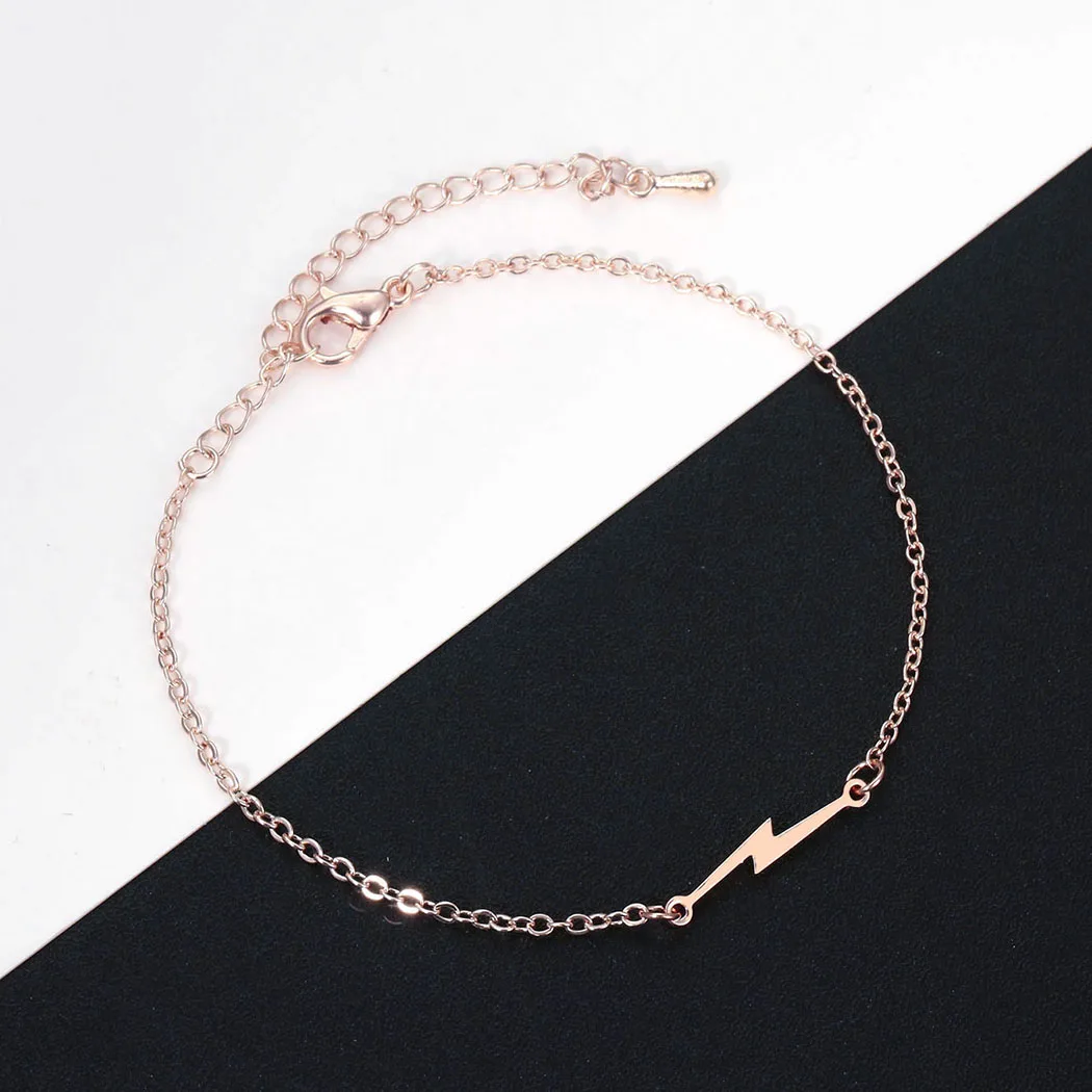 Cxwind Нержавеющая сталь молний Браслеты для Для женщин Lightning в едином положении во