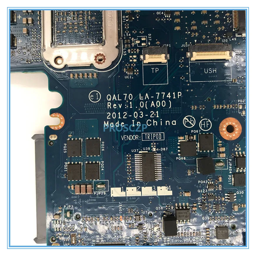 Для Latitude E6330 Материнская плата ноутбука CN 07K64X 7K64X QAL70 LA 7741P с SR0MU I7 3520M Процессор 100%