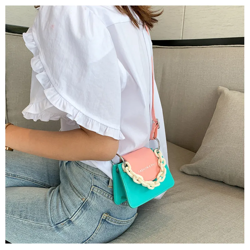 

Mini Women Purse Small Bags For Women 2020 Panelled Purses And Handbags Luxury Designer Shoulder Bag High Quality Crossbody Bag
