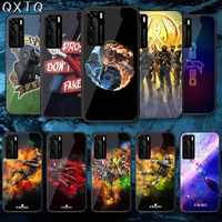 cool cs go game tempered glass phone case cover for huawei honor mate p 8 9 10 20 30 40 a x i pro lite smart 2021 funda hoesjes