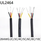 Сигнальный провод 28AWG UL2464, 2 3 4 5 6 8 10 ядер, Изолированная оболочка из ПВХ, линейный усилитель мощности, звуковая лампа, Электрический медный кабель