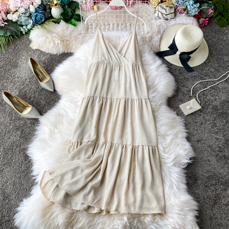 Платье сарафан летнее в полоску с открытой спиной и V образным вырезом|Женские