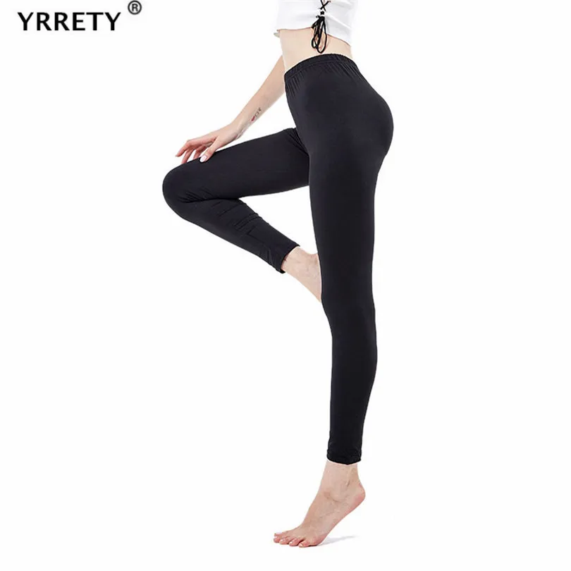

YRRETY High Waist Fitness Leggings Women Workout Push Up Work Out Fashion Solid Color Bodybuilding Jeggings Black Grey Red Pants