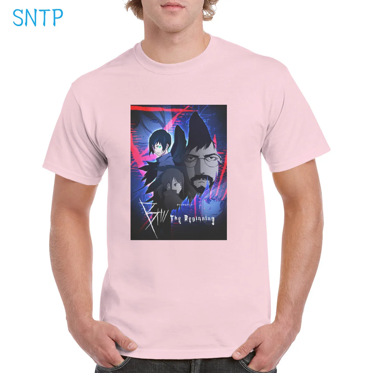 

B The Beginning t shirt Cotton Anime graphics Top Oversized Keith Kazama Tee Female/Man
