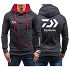 Новинка 2021 мужская осенне-зимняя модная Толстовка Daiwa Fishing с капюшоном толстовка с косым молнией пуловер с капюшоном толстовки Топ