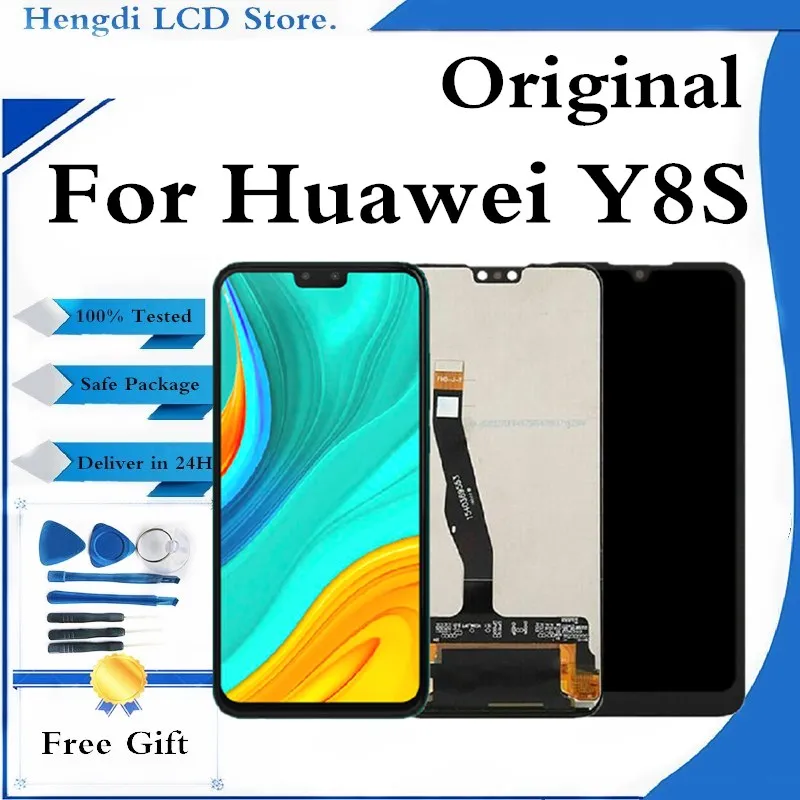 

Original LCD For Huawei Y8S Display Touch Screen Digitizer Assembly For Huawei Y8S With Frame JKM-LX1 JKM-LX2 Repair Parts