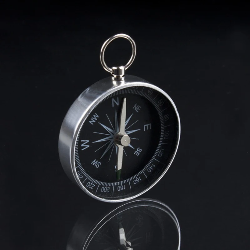 

Mini Pocket Compass Switch Lightweight Compass Key Chain Metal Gift Stainless Steel Waterproof Camping Hiking Aluminum Dropship
