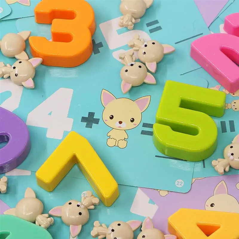 1 набор детская игрушка креативная собака Детская мультяшная игра с цифрами |