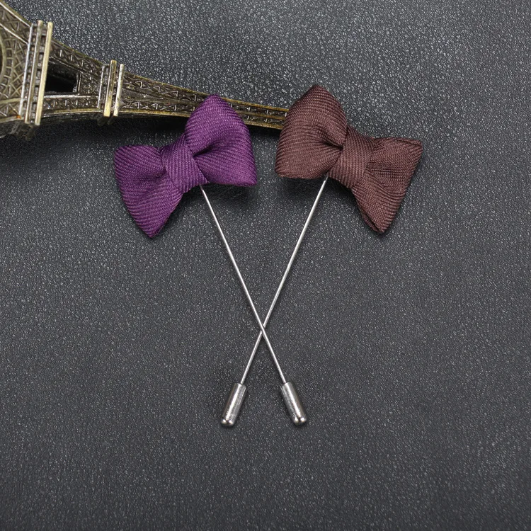 Linbaiway Handmade Bow Lapel Pin Brooch for Mens Vintage Fabric Stick Men Wedding Dress Bouquet Corsage | Украшения и аксессуары