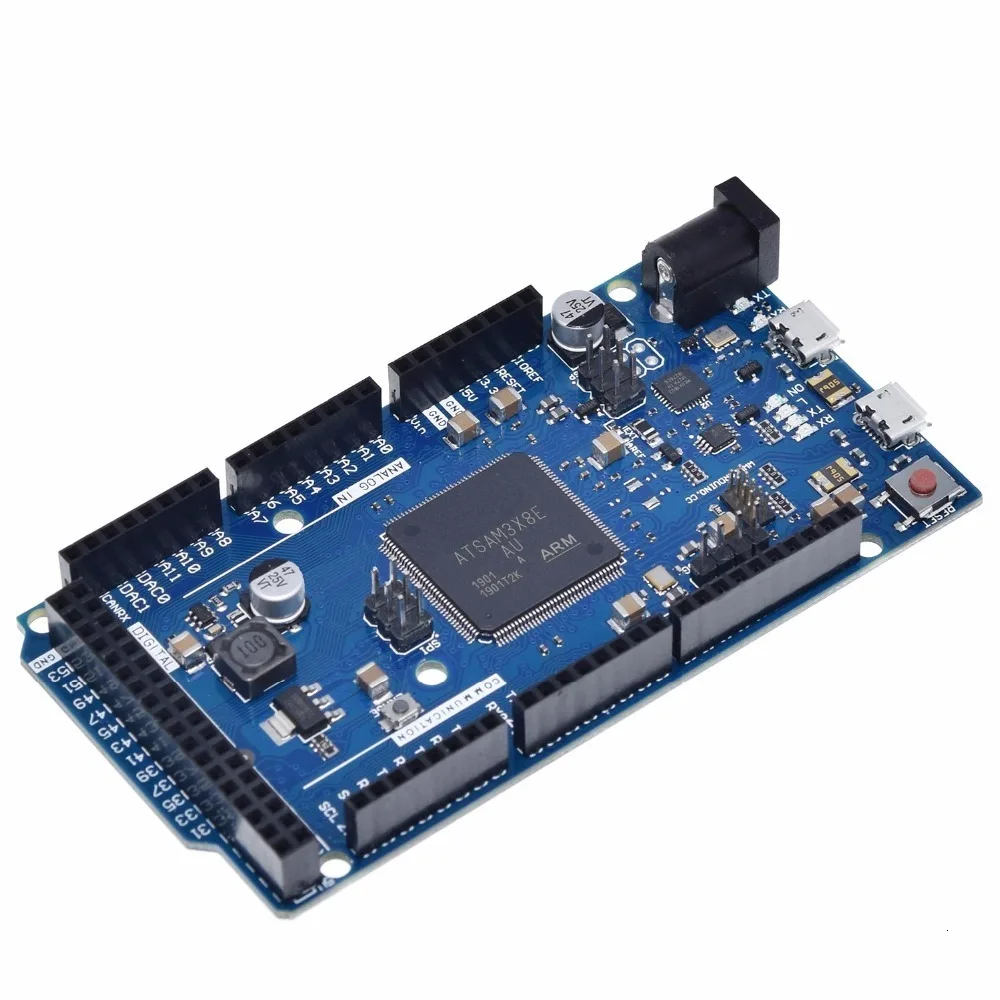 Официальный Совместимость из-за R3 доска SAM3X8E 32-битный ARM Cortex-M3/Mega2560 R3 Duemilanove 2013 для Arduino DUE плата с кабелем
