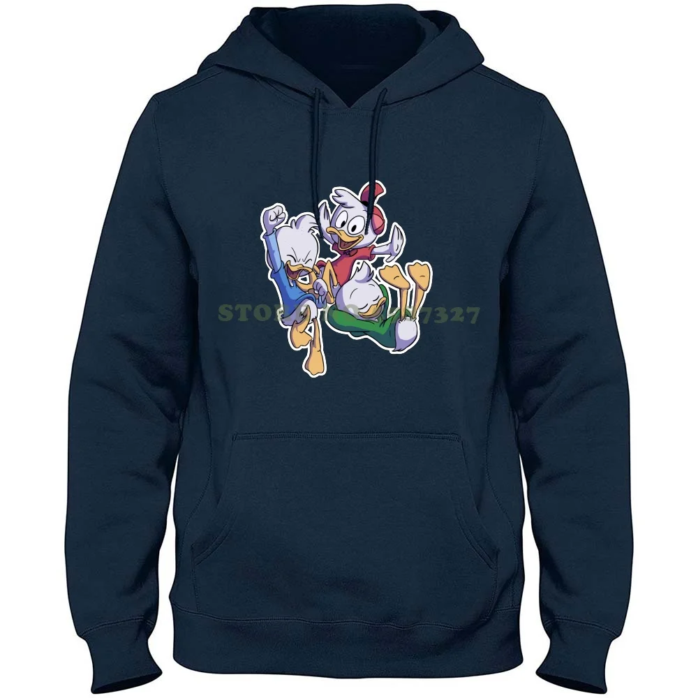 

Худи Huey Dewey и Louie с длинным рукавом, толстовка Huey Dewey Louie Duck, перезагрузка, мультфильм Huey Dewey и Louie