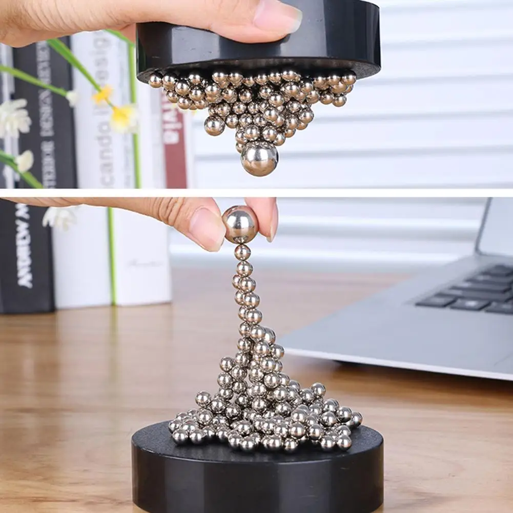 

Creative Stress Relief Desk Toy Magnetic Balls DIY Desk Sculpture Decor Fidget Toy Intelligence Development Tool for Office Home