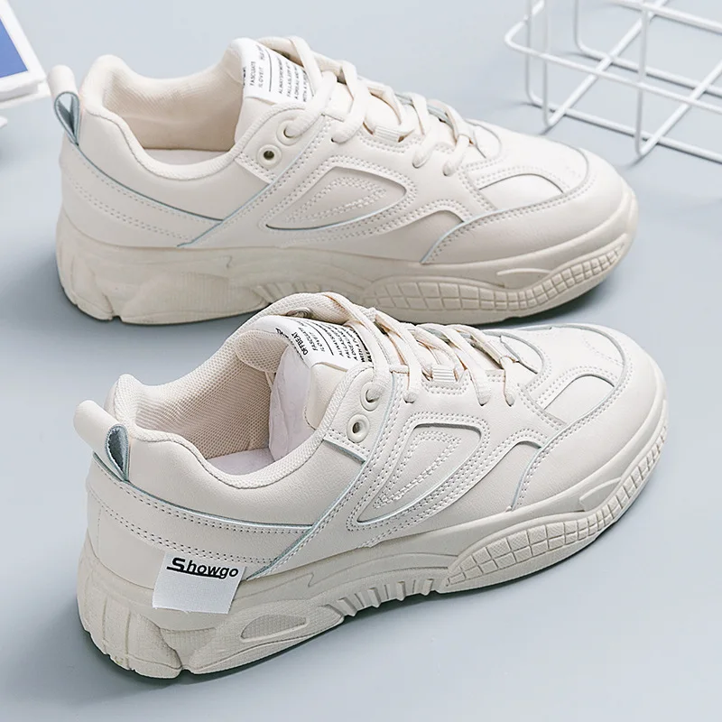 SWYIVY/женские кроссовки из искусственной кожи на плоской подошве Повседневная