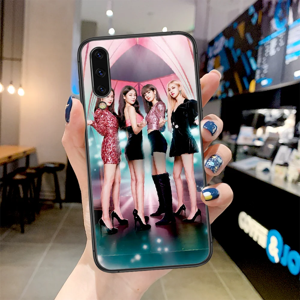 

Kpop Girl Blacks pinks Phone Case For Samsung Galaxy A 3 5 7 8 10 20 20E 21S 30 30S 40 50 51 70 71 black Coque Fashion
