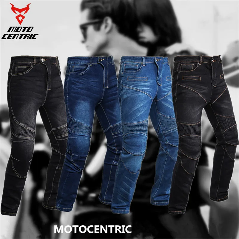 Ветрозащитные мотоциклетные джинсы MC повседневные мужские защитные брюки до