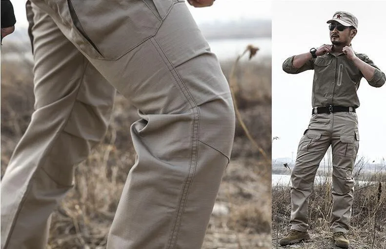 

Waterproof Camouflage Military Tactical Pants Men Hiking Camping Outdoor Combat Training Climbing Tooling Trousers