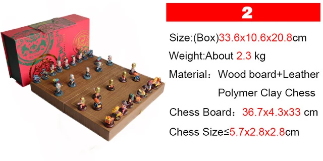 

New Polymer Clay Chess Folding Chess Board Chinese Chess Pieces Christmas Birthday Premium/ Parent-child Gifts with High Quality