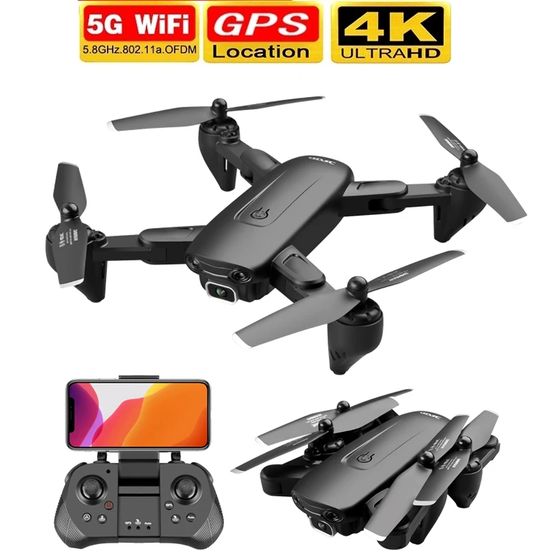 

F6 GPS Drone 4K Camera with Dual Wide Angle HD FPV WiFi Drone 5G Optical Flow Professional Quadcopter RC Foldable Helicopter