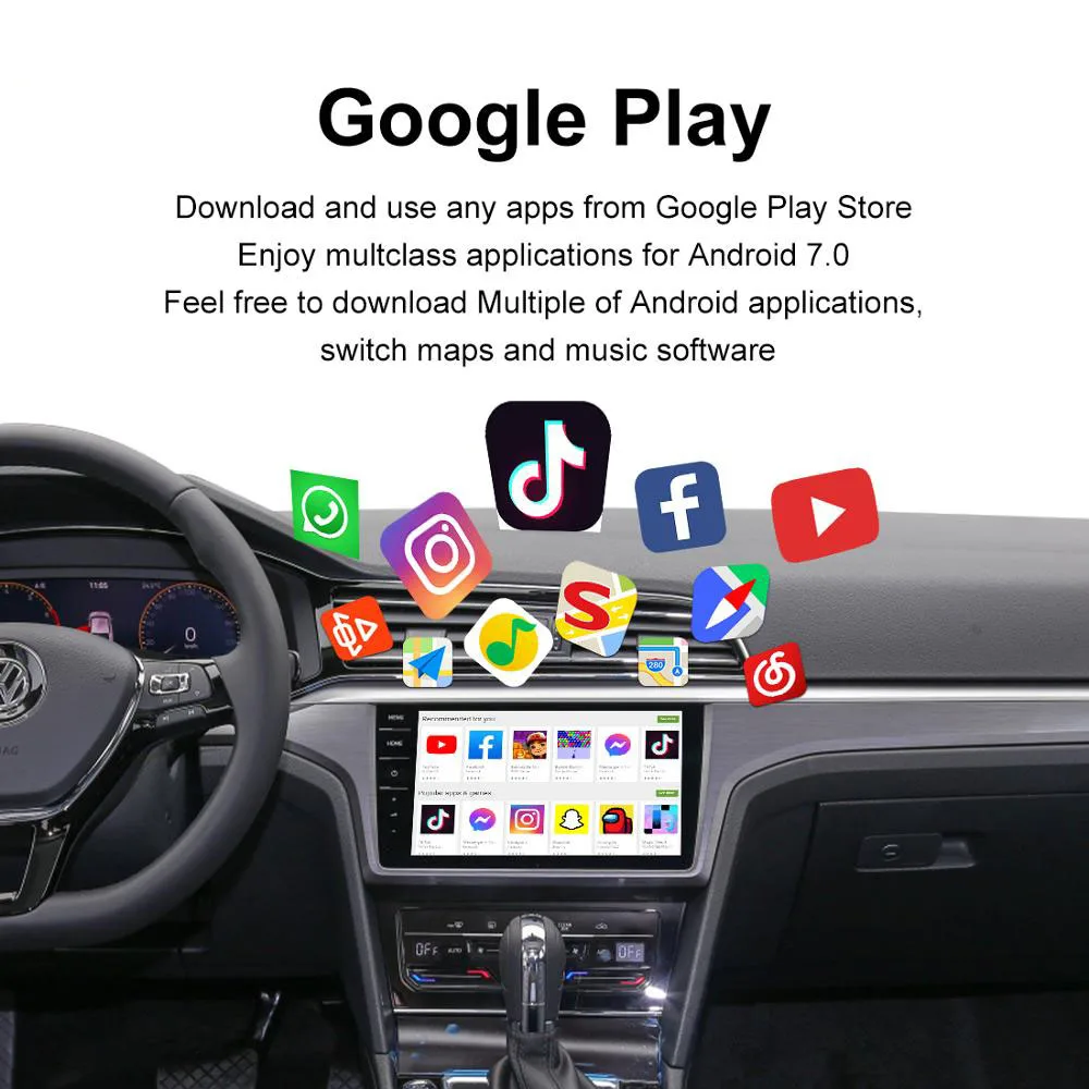 Для Apple беспроводной Carplay AI Box 4 + 32G автомобильный мультимедийный плеер Mirror Link для