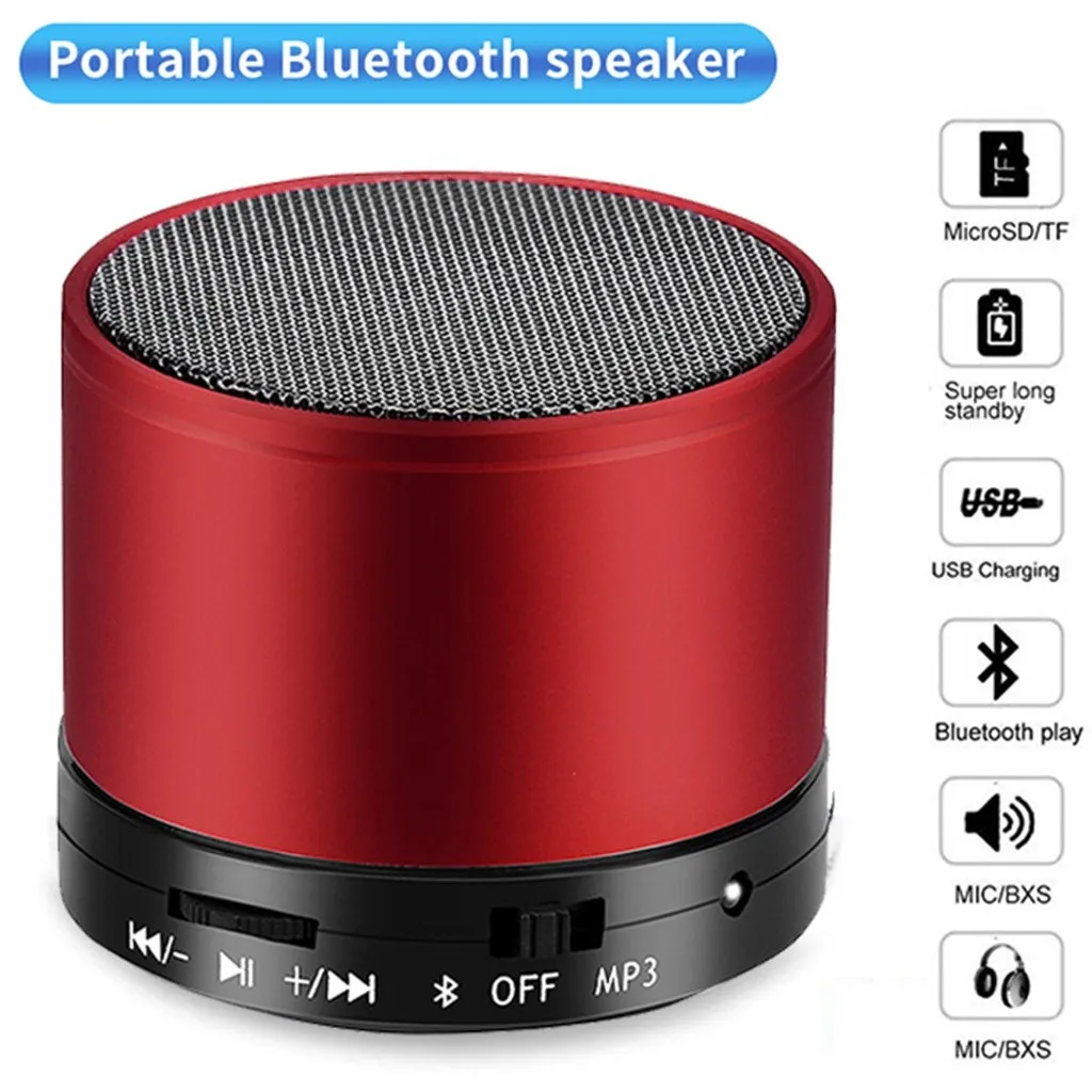 HIPERDEAL перезаряжаемая Беспроводная bluetooth колонка портативная мини с супер басами