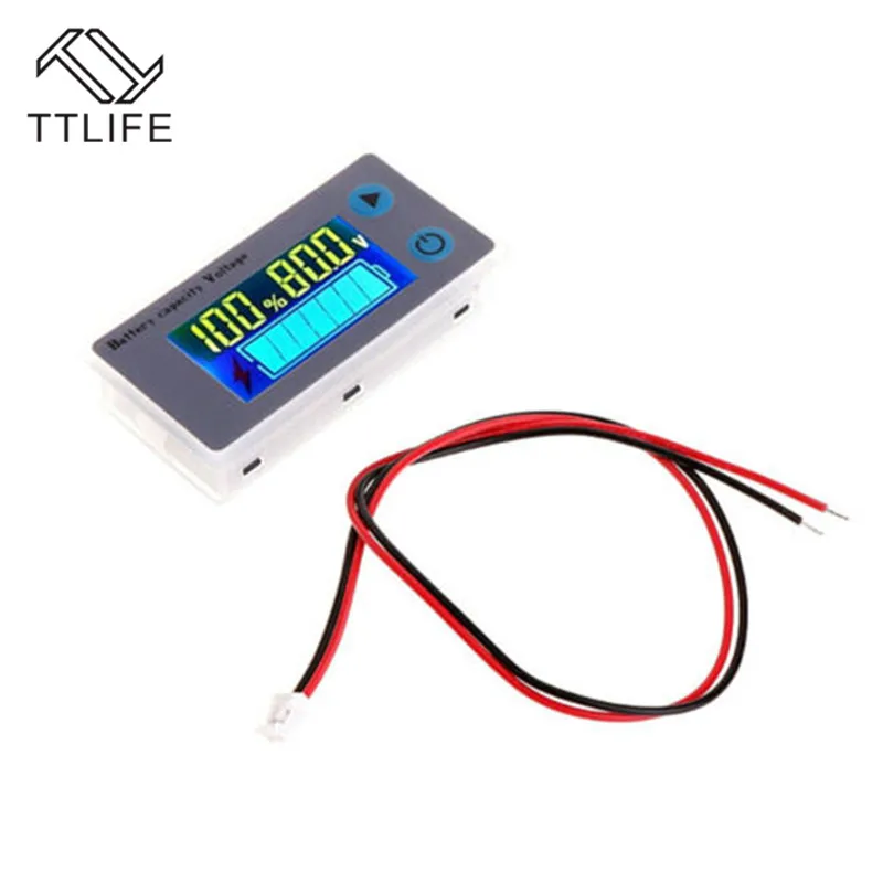 TTLIFE 10-100V Универсальный ЖК-дисплей автомобиля свинцово-кислотная литиевых