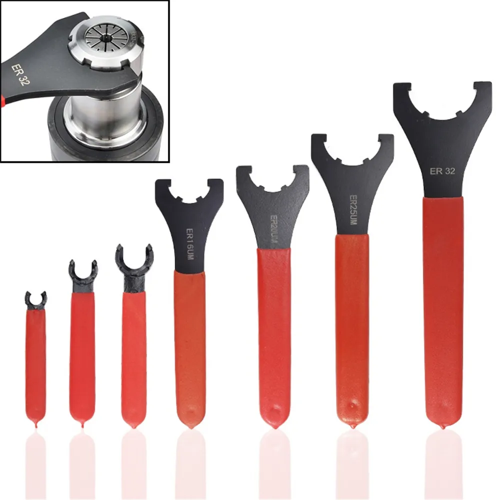 

1pc er11 / er16 / er20 / er25 / er32 m / one type er collet chuck nut wrench cnc milling tool lathe tools er spanner