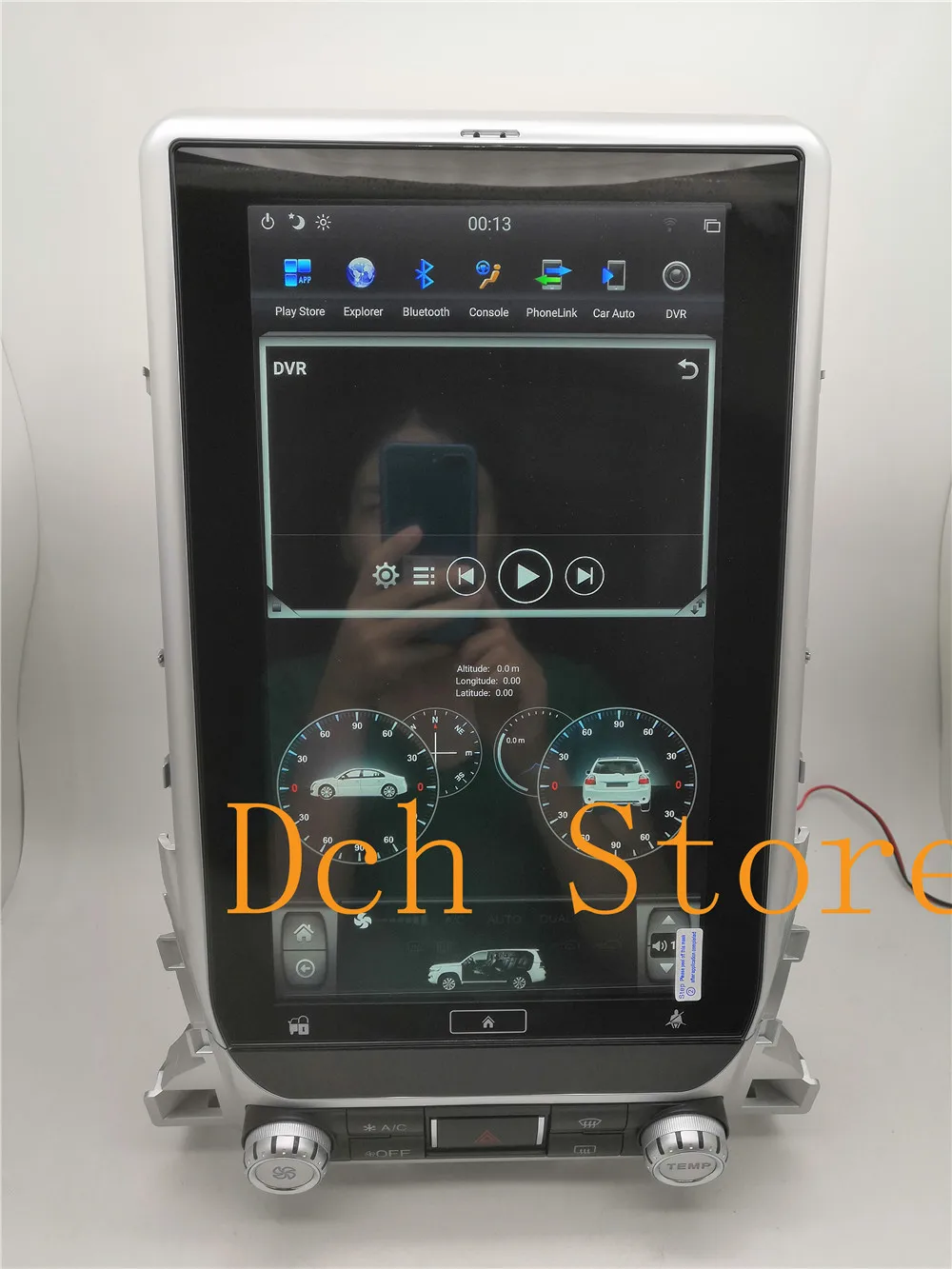 13,6 дюймов вертикальный tesla стиль Android автомобильный DVD gps навигатор для Toyota LandCruiser land cruiser LC200 PX6