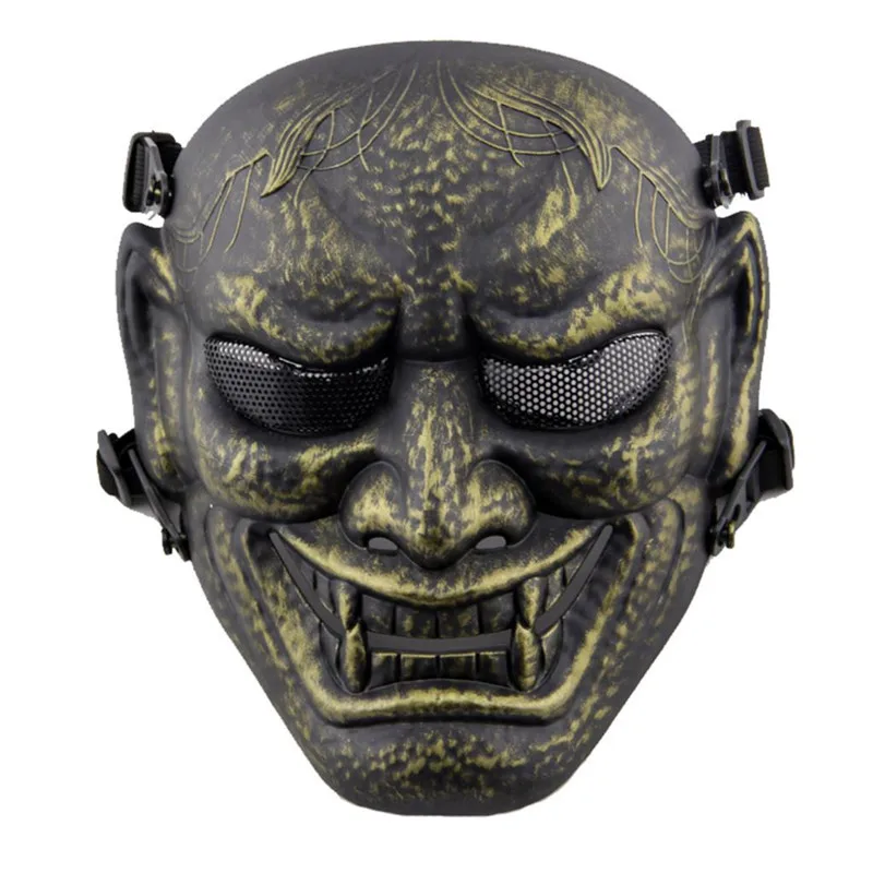

Japanese Ghost King Samurai Tactical Paintball Mask Military Army Holloween Party Cosplay Mask Wargame Airsoft Full Face Masks
