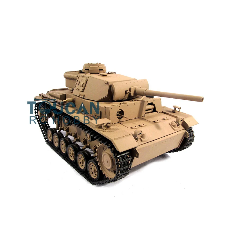 100% металлический Mato 1/16 Panzer III RC KIT модель танка BB стреляющая пеллетка желтый 1223