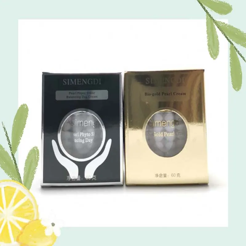 

best sellinbrand Face Cream New 1 BOX SIMENGDI Phyto-Silver balancing night cream + 1 box Bio-Gold Pearl & Herbs Anti-Aging Day