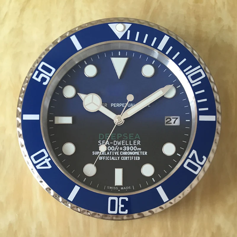 Светящийся Топ Дизайн качественные металлические часы настенные в форме с