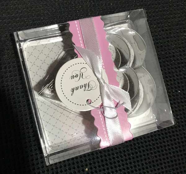 (100 шт./лот = 50 коробок) подарок на свадьбу и вечеринку для гостей резак печенья с