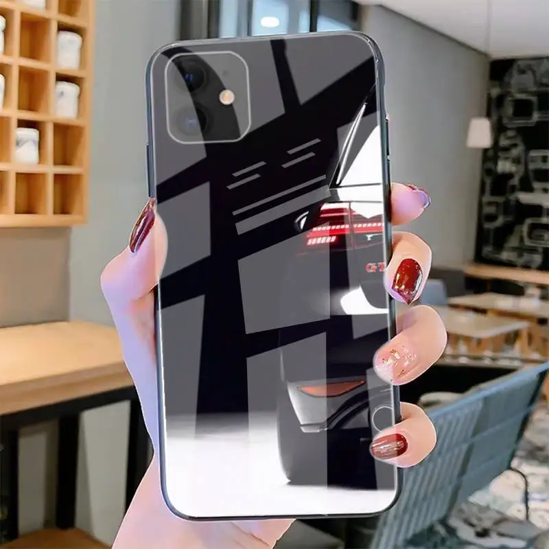 

German Sports Car GTI Phone Cases Tempered Glass For Iphone6plus 6S 7 7plus 8 X XS XSmax XR 11 12 Pro Max 12mini
