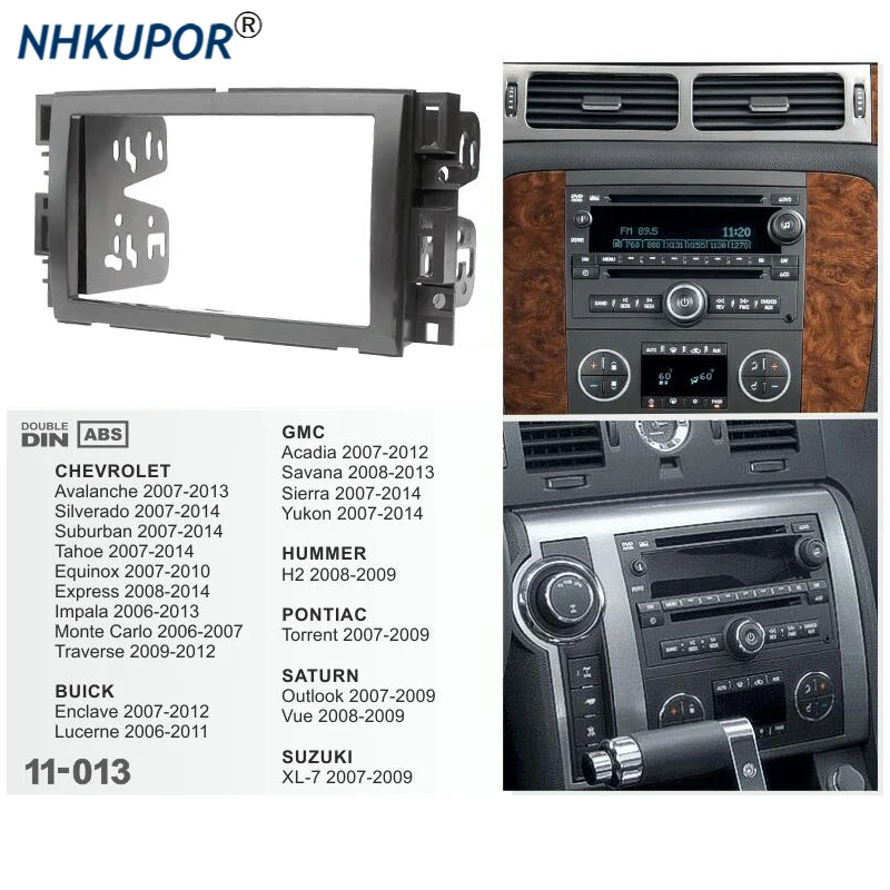 

Двойная Автомобильная радиоустановка 2 Din для BUICK анклава CHEVROLET подчеркивающий GMC приемопередатчик гуммер H2 Сатурн DVD стерео панель рамка Ком...