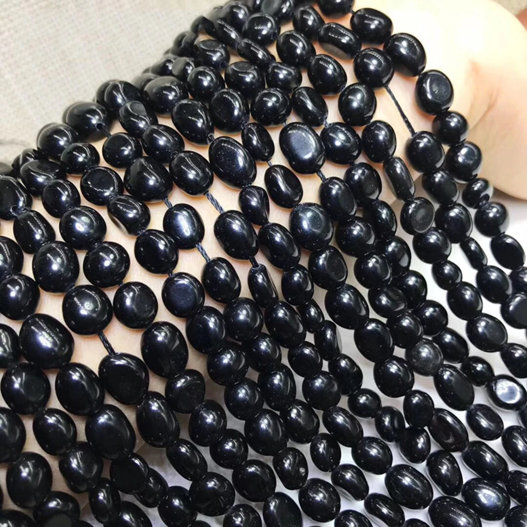 Moonstone Garnet Jade Quartz Rutilated Black tourmaline 8-9mm Gemstone Bead smooth irregular for Jewelry Making 15inch ICNWAY | Украшения и
