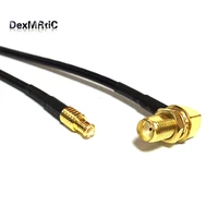 1 or 2 or 10pcs new sma female nut right angle switch mcx male plug straight pigtail cable rg174 20cm 8 wholesale