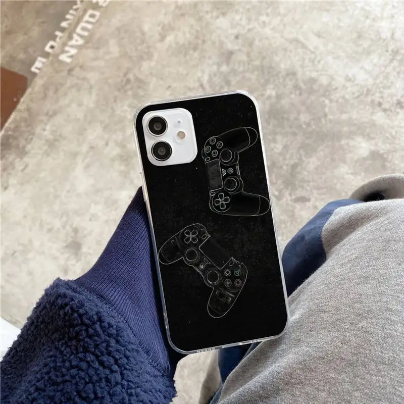 

Game Playstation Phone Case For iphone 5s 6 7 8 11 12 plus xsmax xr pro mini se Transparent Cover Fundas Coque