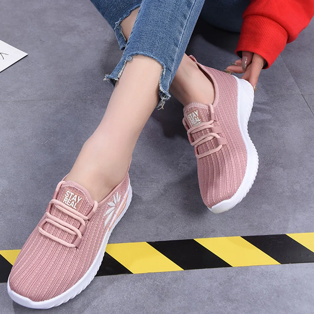 Женские кроссовки SAGACE летающие плетеные сетчатые дышащие Студенческая