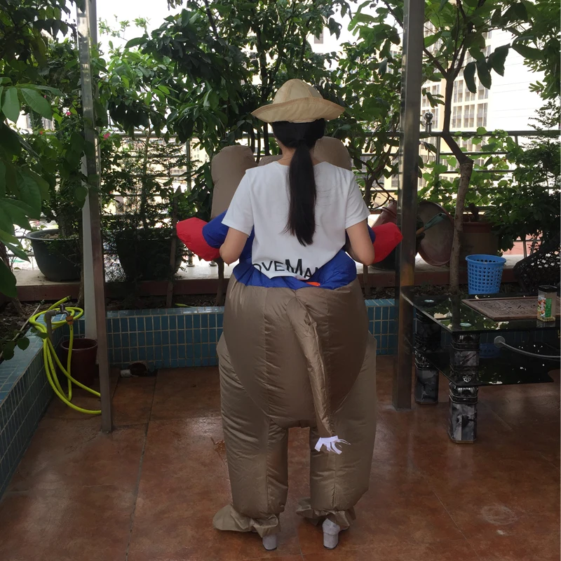 Бесплатная доставка надувной костюм слона для взрослых мужчин праздничная