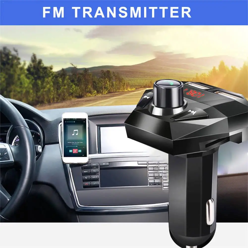 Bluetooth fm-передатчик hands-free автомобильный MP3 аудио плеер аудио приемник Быстрая зарядка 3.1A двойной зарядное устройство USB автомобильные аксессуары