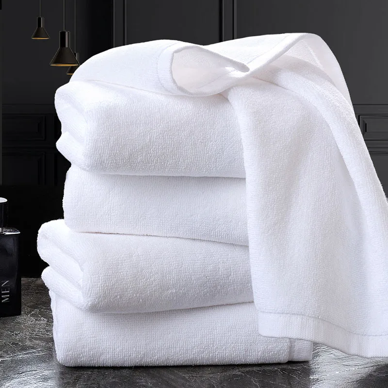 

200g 180g White towel set Face towel 100% cotton soft thick
