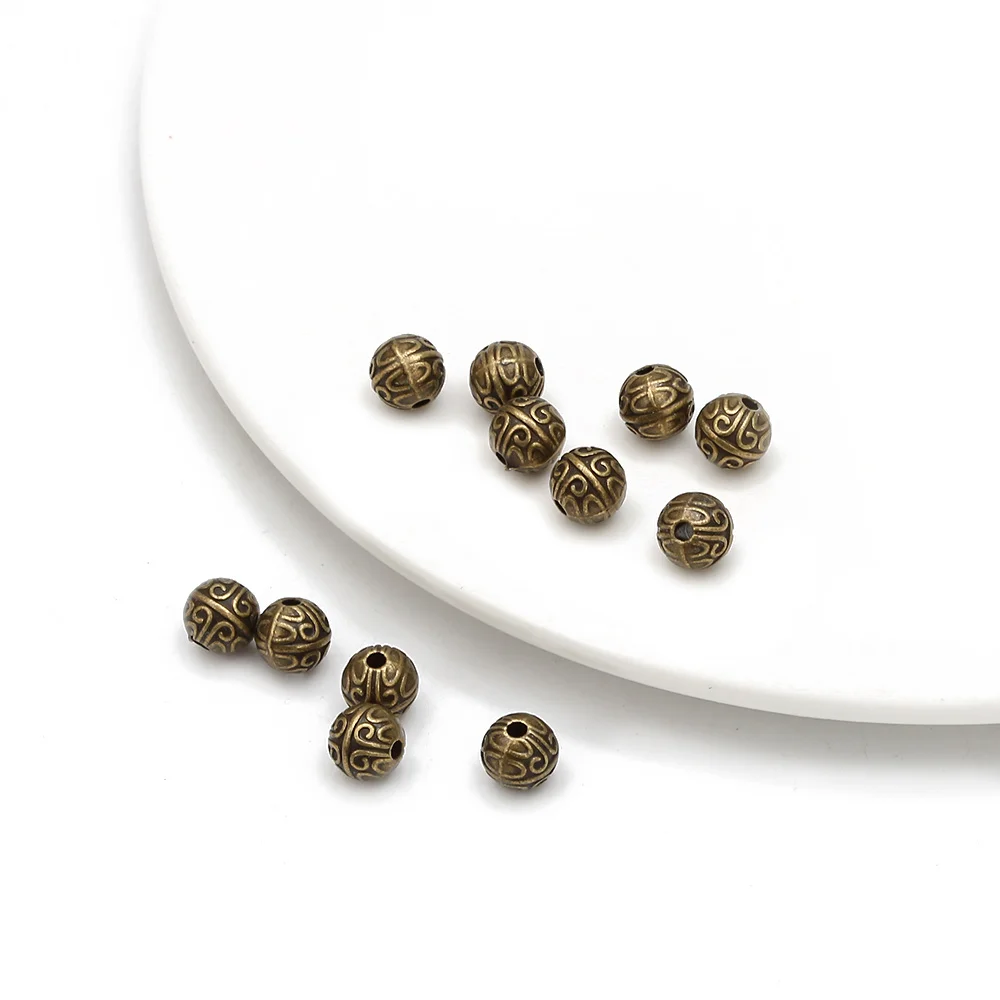 Бусины MEIBEADS 20 шт./лот с винтажным узором разделительные бусины аксессуары