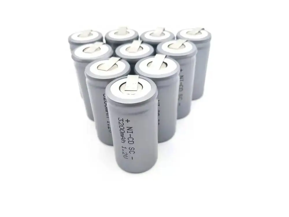 10pcs Silver 3200mah Два цвета 10 шт sc розовый 3000mAh или серебро 3200mah Замена перезаряжаемой батареи 1,2 V С tab расширение SC батареи - Цвет: 10pcs Silver 3200mah
