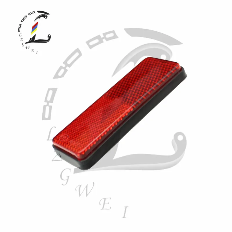 Светоотражающие полосы для мотоцикла 2 шт. универсальные красные прямоугольные