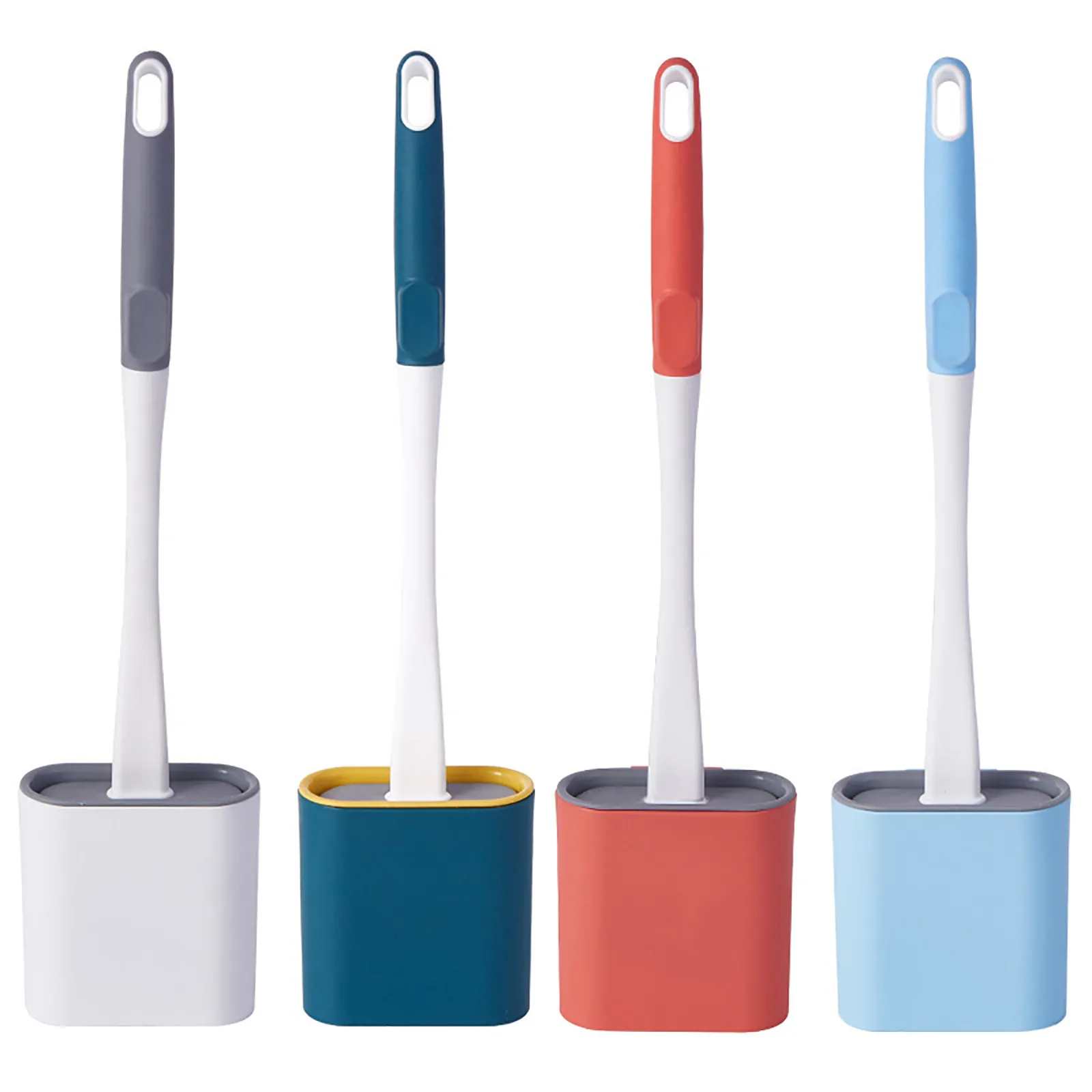 

No Dead Ends To Wash The Toilet Silicone Brush Hanging Type The Toilet Silicone Brush Hanging Type Soft Cleaning Toilet Brush