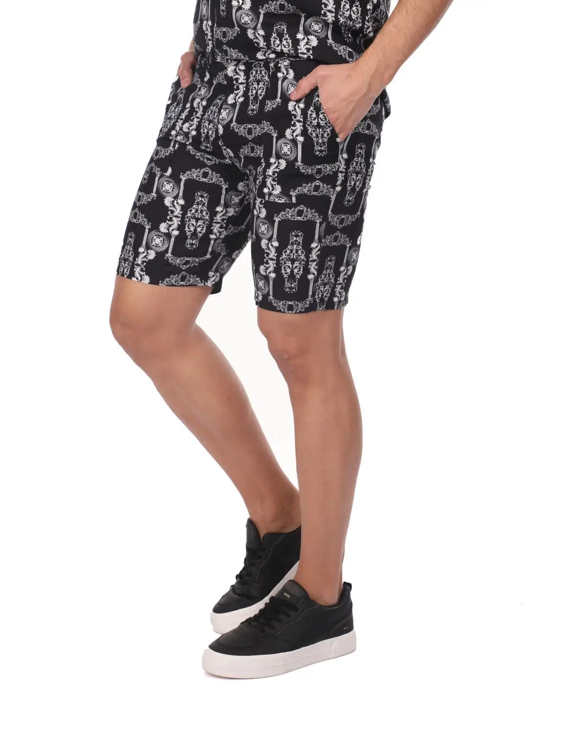 

Erkek Desenli Ksa Kollu Gmlek Siyah