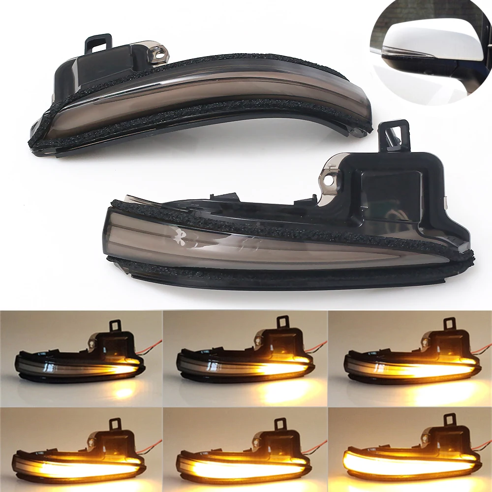 1 пара Автомобильный светодиодный динамический поворотный сигнал боковое зеркало для Toyota Alphard Vellfire AH30 Tacoma 16-19 RAV4 2019 -20 Highlander 2020
